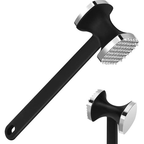 Fleischklopfer Aus Edelstahl, Doppelseitiger Fleischklopfer Für Steak, Hähnchen, Schweinefleisch, Spülmaschinenfest