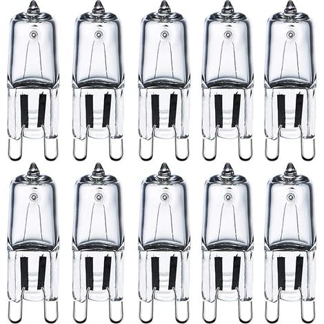 G9 40w 230v 2800k Warmweiße, Dimmbare Halogenlampe, G9 Kapsellampe Für Pendelleuchten, Wandleuchten Und Tischlampen, 10er-pack