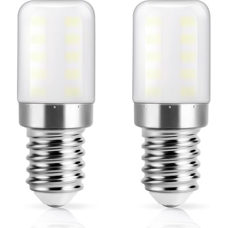 2er-pack E14 Led-lampen Für Kühlschränke, Kaltweißes Licht, Geeignet Für Kühlschränke Und Dunstabzugshauben.