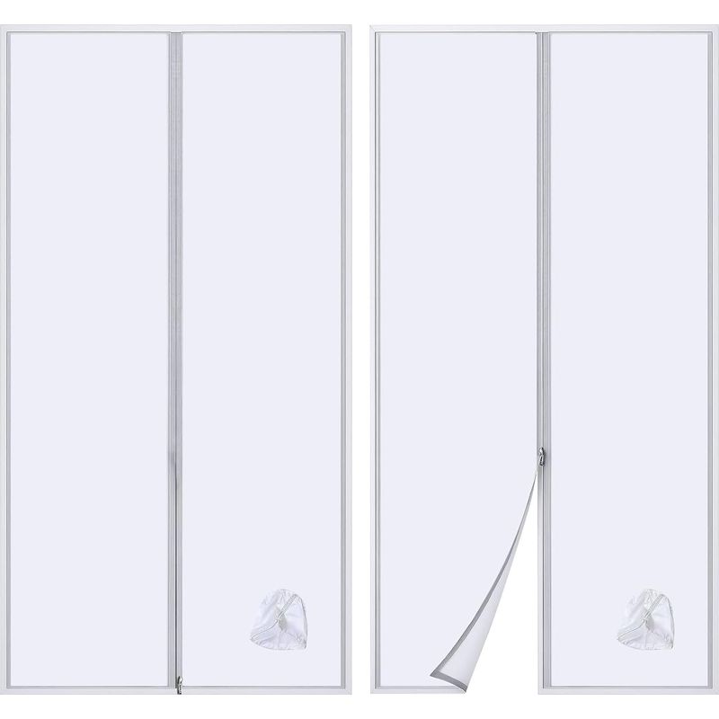 Türdichtung Für Mobile Klimaanlage, Türdichtung Für Klimaanlage Mit Eingenähter Rohrverlängerung, Wärmedämmung Im Sommer (90 X 210 Cm)