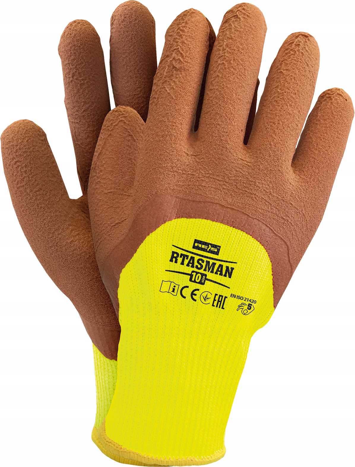 Arbeitshandschuhe / Isoliert / Gelbbraun / Größe: 10 - Xl / Rtasmanybr 10 - 10 Stück.