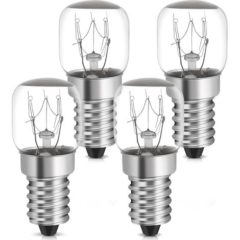 Packung Mit 4 T22 Ofenlampen, 15w E14 Warmweißes Licht, Geeignet Für Backöfen Und Grills.