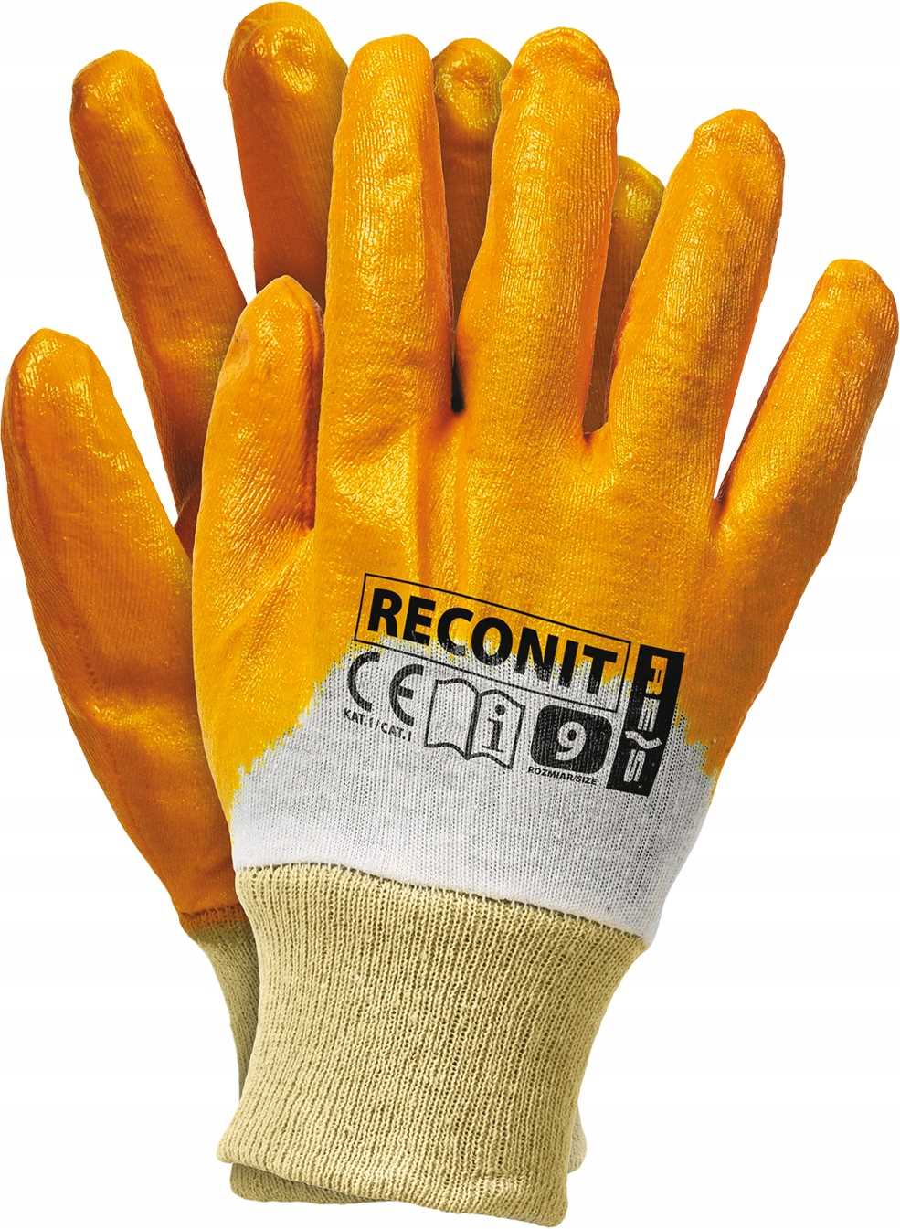 Arbeitshandschuhe / Orange / Größe: 10 - Xl / Reconit-y10 - 10 Stück.
