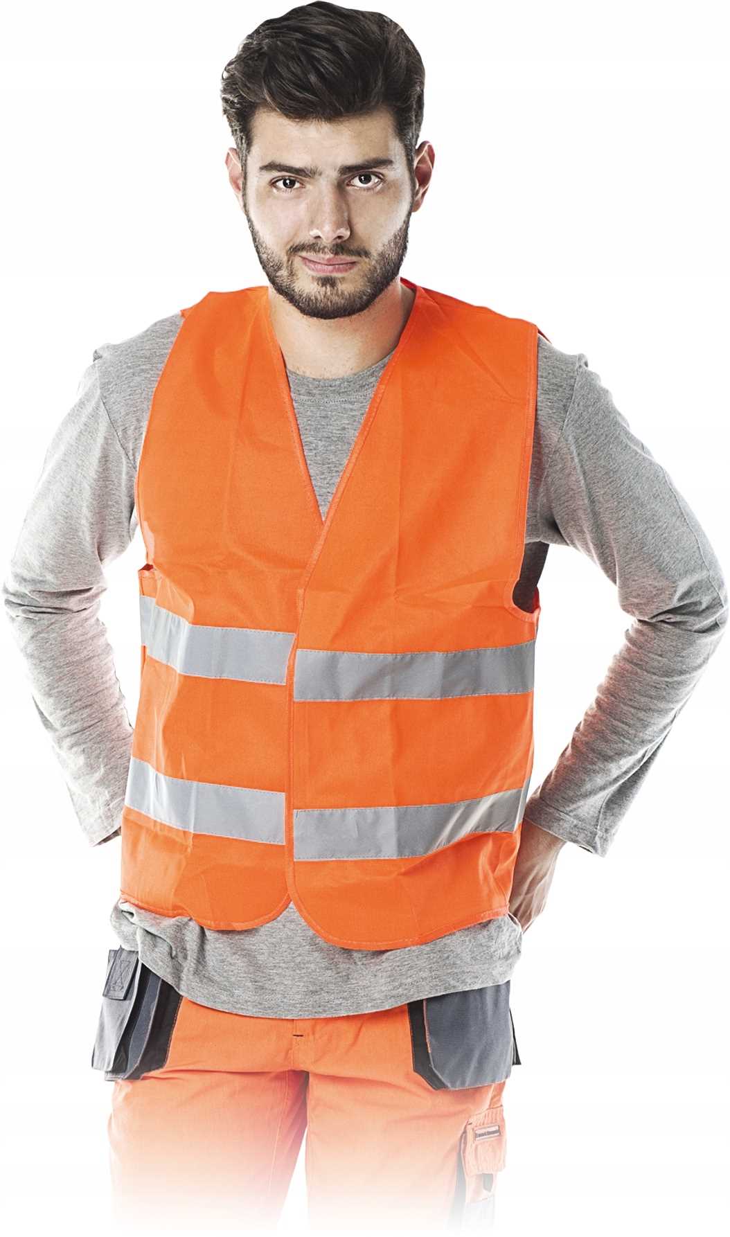 Orangefarbene Reflektierende Weste Xl