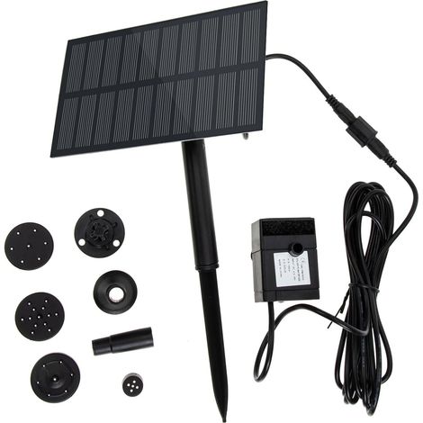 Solarbetriebener Gartenbrunnen Mit Wasserpumpe, Vogeltränke, Gartendekoration, Umweltfreundliches, In Sich Geschlossenes System Für Teich Und Wasserzirkulation