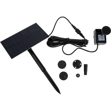 Solarbrunnenpumpe Für Garten Und Gartenteich, Solarbetriebene Wasserpumpe, Teichdekoration Für Vögel Und Gärten, Einfache Und Umweltfreundliche Installation