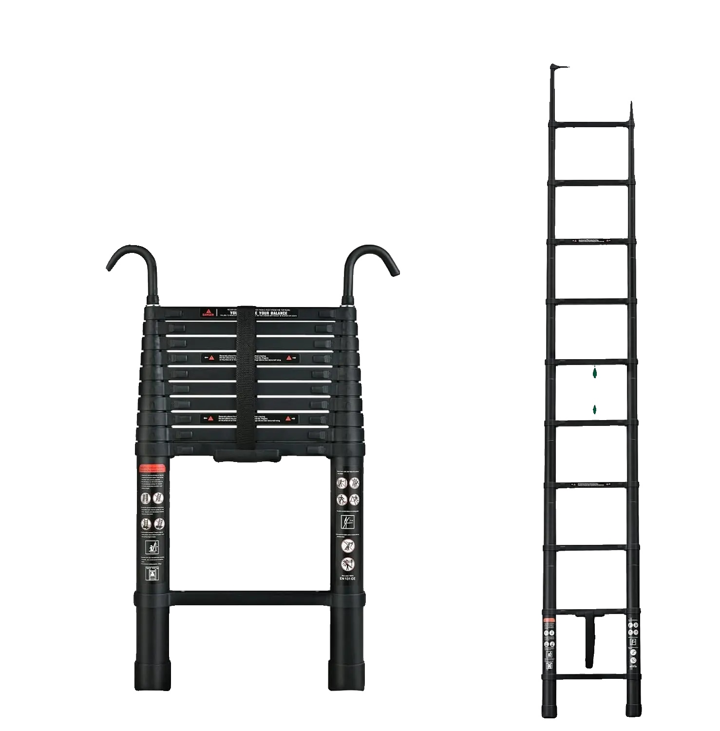 Teleskopleiter, Aluminiumlegierung, Tragfähigkeit 150 Kg, 3,2 M (10,5 Fuß)