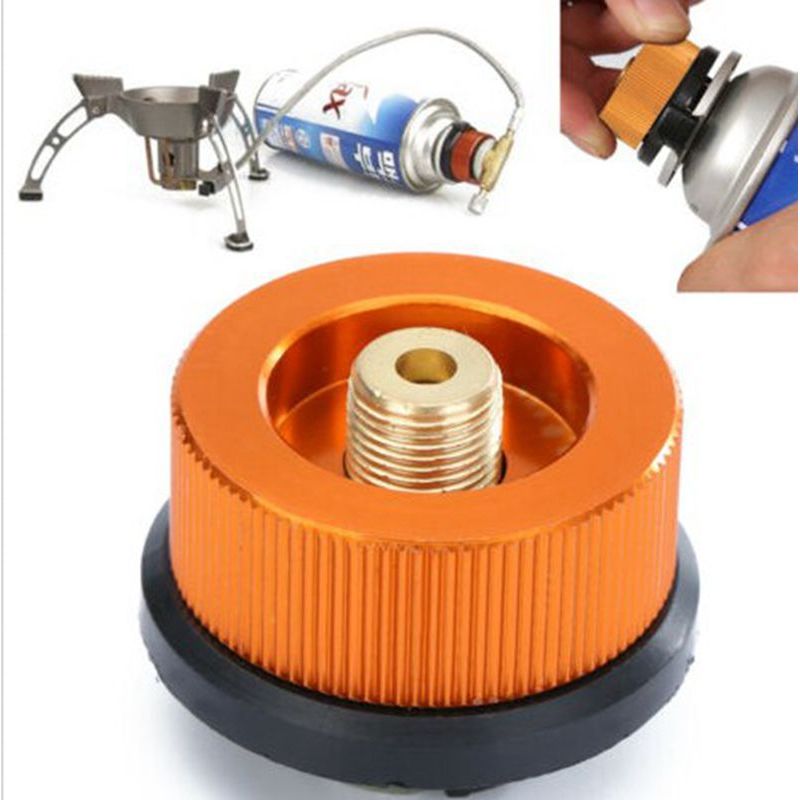 Set Mit 2 Gasadaptern Für Camping-/wanderkocher – Butan-auf-schraubkartuschen-anschlussadapter