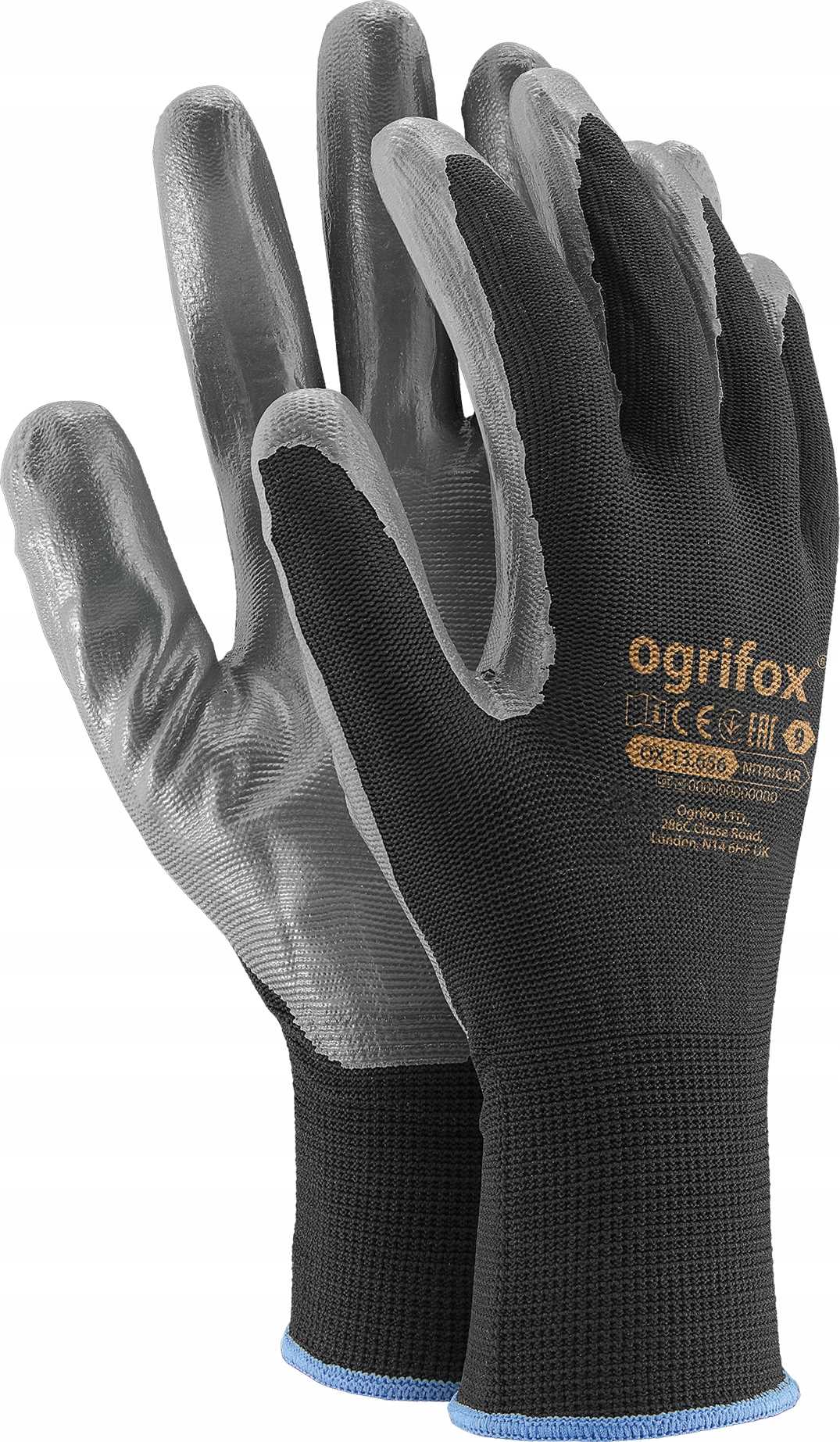 Arbeitshandschuhe / Schwarz / Größe: 9 - L / Ox-nitricarbs9 - 240 Stück.