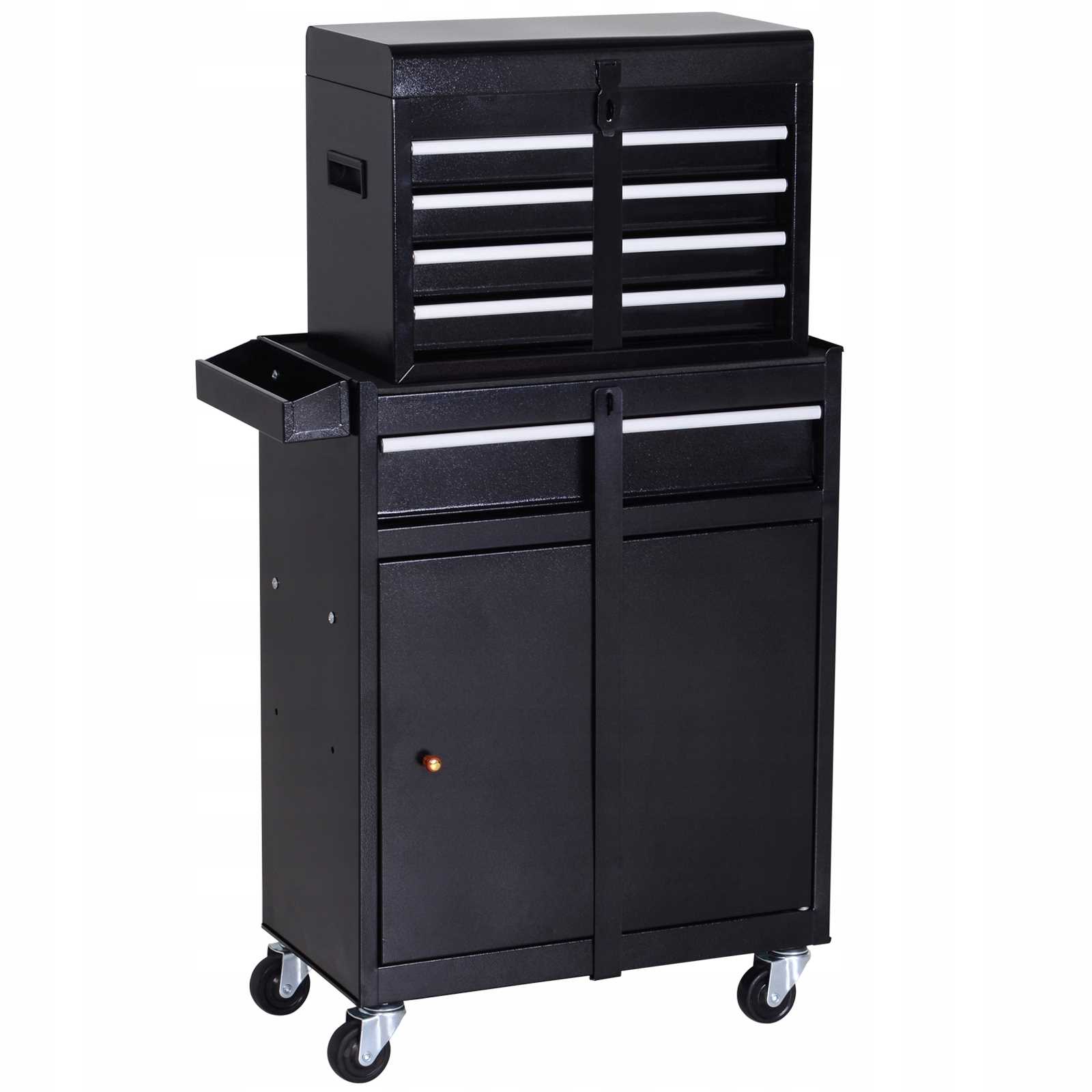 Werkzeugwagen Mit 5 Schubladen, 52,5 X 28 X 104,5 Cm – Schwarz