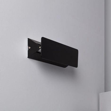 – 10-w-led-wandleuchte – Schwarzes Aluminium – Farbtemperatur 3000 K – Schutzart Ip20 Für Den Innenbereich
