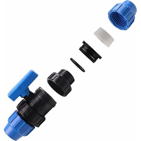 Pvc-ventilanschluss Für 32-mm-polyethylenrohr, 32-mm-pe-rohr-absperrventil, 32-mm-gartenschlauch-wasserhahn