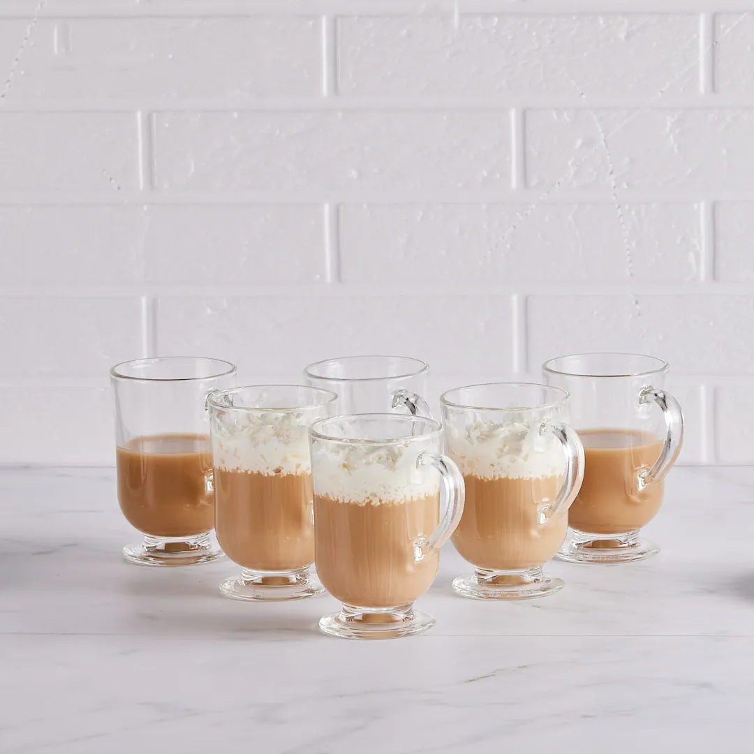 Set Aus 6 Glasbechern/gläsern Mit Henkel, Altom Design Verona, 310 Ml