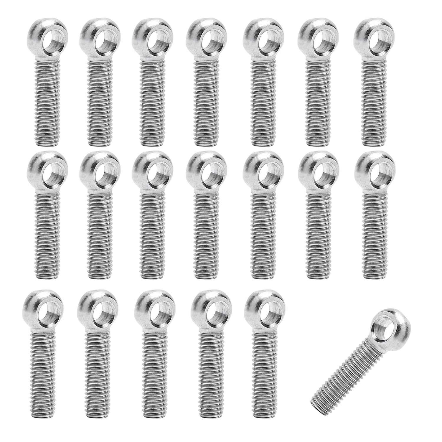 M5x20 Mm Edelstahl-ösenschraube A2-70 Din444 – 20er-pack – Edelstahl – Hochleistungsbefestigung – Industrie Und Heimwerkerbedarf