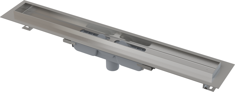 Alcadrain Apz1106 Professional Low Duschrinne Mit Rand Für Den Vollen Rost, Abfluss Senkrecht