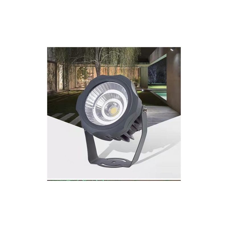 Projecteurs Led Longue Portée, Spot Led Exterieur, Éclairage Rond Cob Pour Arbres, Projecteur Led À Angle Réglable Étanche Ip65, Pour Enseignes De Bâtiments, Éclairage De Pelouse(warm Light,20w(ac110