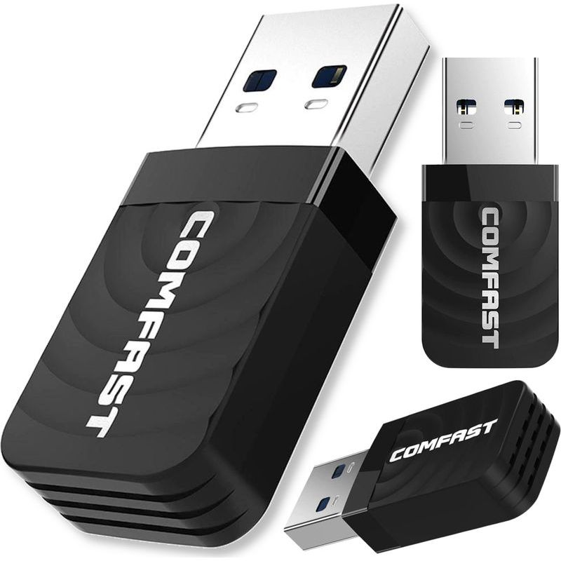 Dualband-wlan-netzwerkkarte (2,4 Ghz Und 5,8 Ghz) Mit Usb 3.0 Und Mini-netzteil