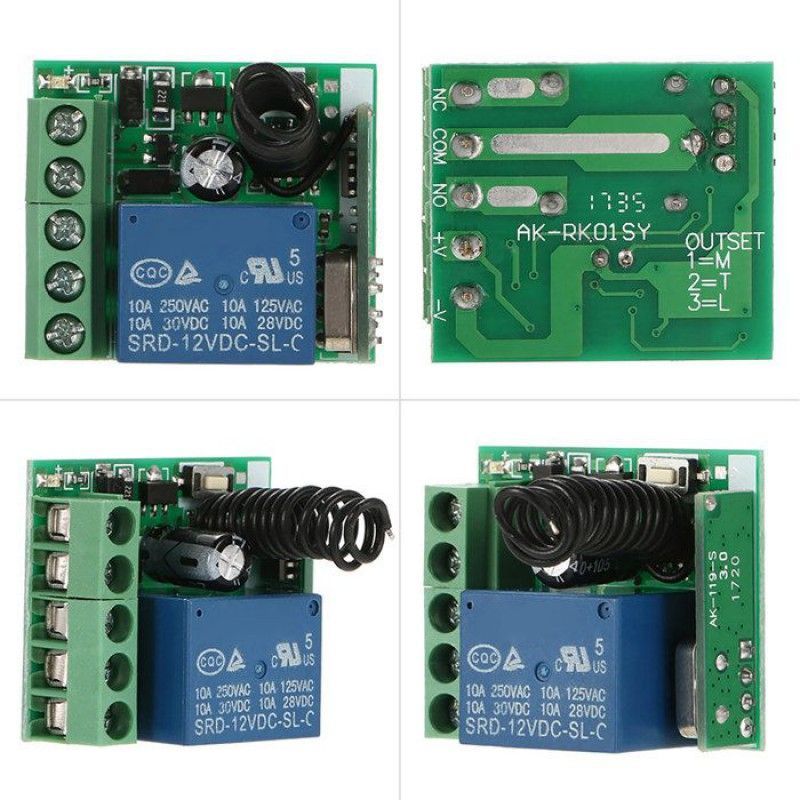 1-kanal-funkschalter - Shipenophy - 12 V Dc - 433 Mhz - 1 Fernbedienung - Für Türen/lichter/motoren