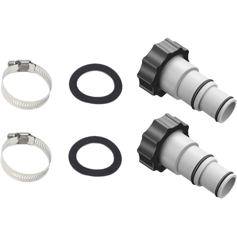 38-mm- Und 32-mm-poolschlauchverbinder – Adapter Für Pumpen – Verschleißfester Kunststoff – 2er-pack