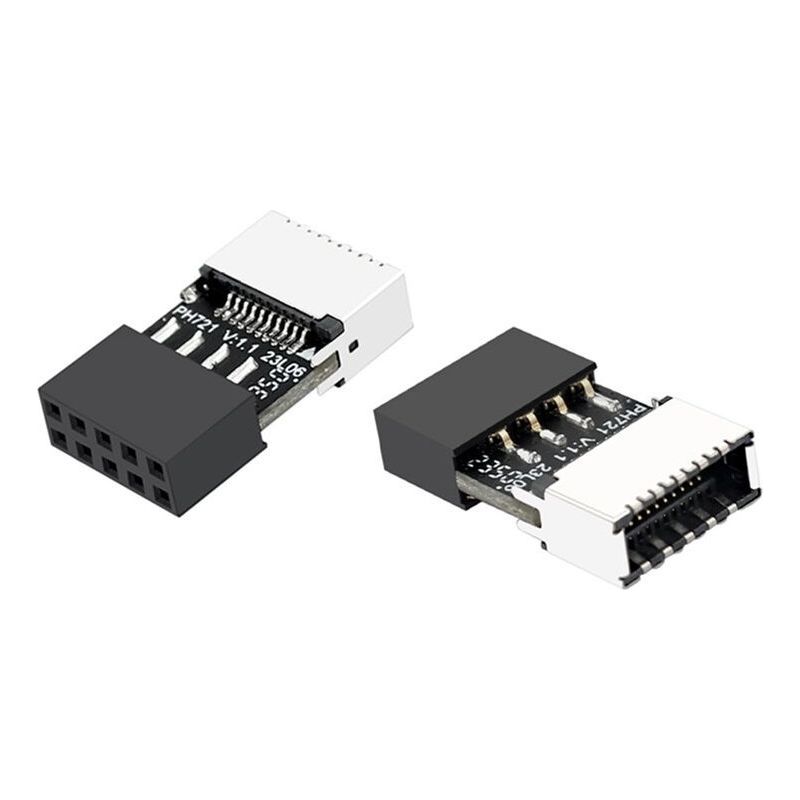 Usb 2.0 9-pin Auf Typ-e 20-pin Motherboard-anschlussadapter, Verbesserter High-speed-usb-konverter Für Pc