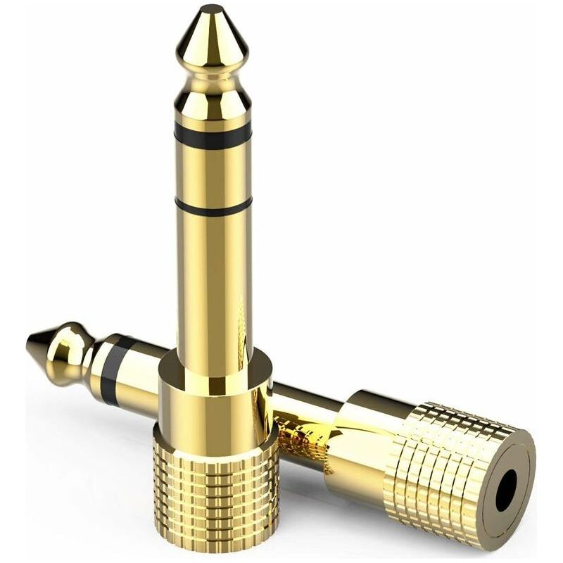 6,35-mm-klinkenstecker Auf 3,5-mm-klinkenbuchse (vergoldet) – 2er-pack