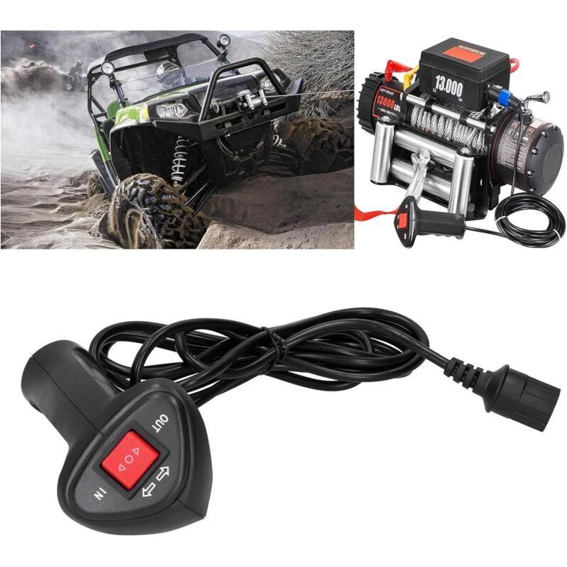 1 Elektrische Seilwinden-fernbedienung, 2,8 M Kabel, Tragbare Steuerung Für Originale Atv- Und 4x4-seilwinden