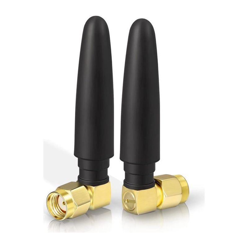 Wlan-antenne 2,4 Ghz/5 Ghz, Rechtwinklig, Rp-sma-stecker, Leicht, Omnidirektional, Geeignet Für Computeradapter (usb)