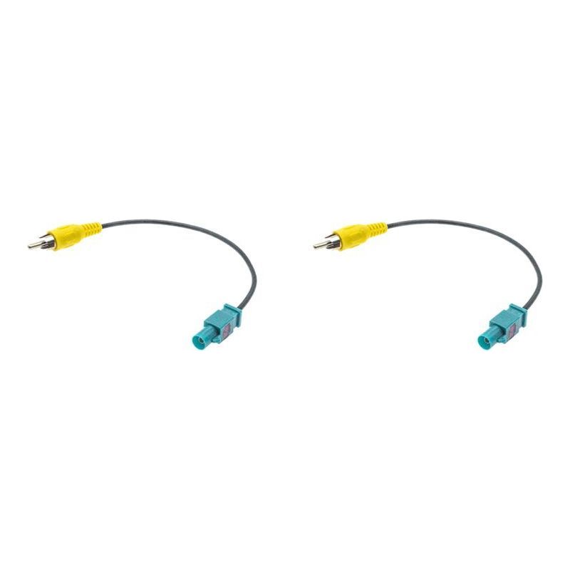 Geeignet Für Ein Rückfahrkamera-adapterkabel Mit Fakra-auf-rca-stecker (2 X 2), Rückfahrkabel, Umrüstkabel Für Auto-rückfahrkameras