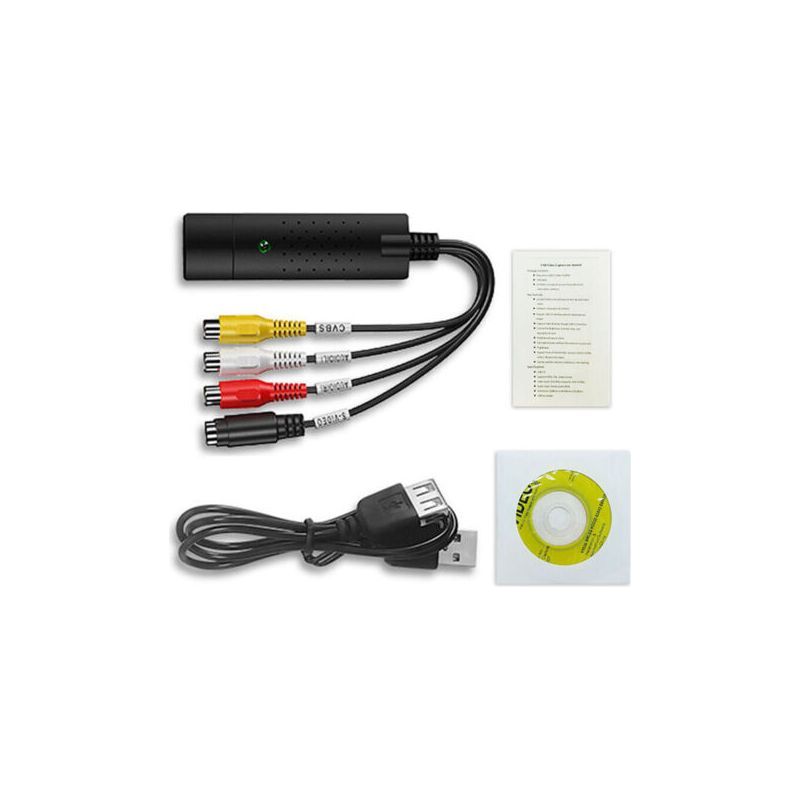 Usb 2.0 Videokonverter Vhs-aufnahmebox Videorecorder Zu Pc-kompatibel Ntsc/pal/secam Windows 10