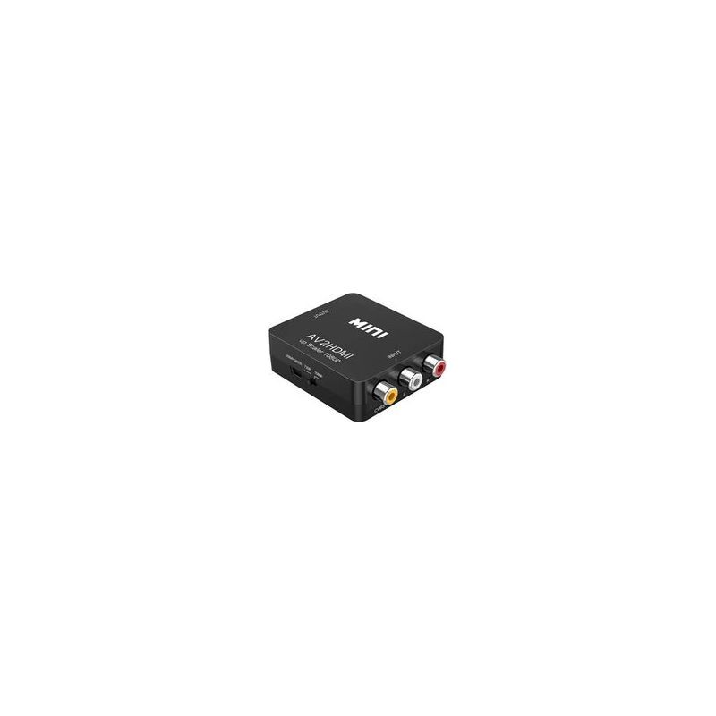 Rca-zu-hdmi-konverter, Av-zu-hdmi-adapter 1080p Mini-rca-composite-cvbs-, Pal/ntsc-kompatibler Video- Und Audiokonverter Für Tv/pc/ps3/stb/xbox, Vcr/dvd-blu-ray-vhs-player
