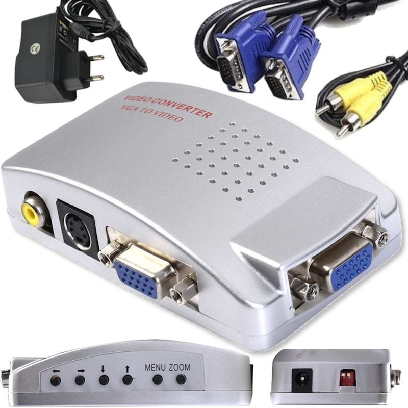 Vga-auf-s-video/av/vga-bildkonverter-adapter, Rca-splitter