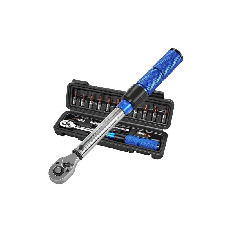 Ecleanfy – 1/4"-drehmomentschlüssel, 2–24 Nm, ±3 % Genauigkeit, 72 Zähne, Reversibler Drehmomentschlüssel Mit 100-mm-verlängerung