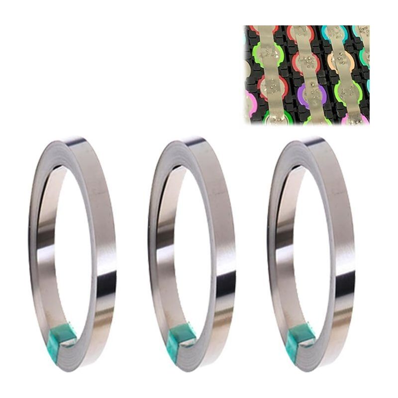 Ecleanfy – 0,18 Mm 10 M Korrosionsbeständiges Nickel-punktschweißband Für 18650-akkus, 3 Stück
