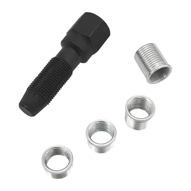 Ecleanfy – 5-teiliges Zündkerzengewinde-reparaturset M14 X 1,25, 14-mm-zylinderreibahle