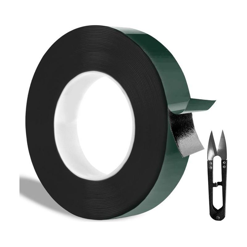 Ecleanfy – Doppelseitiges Klebeband – Aimoonsa – 12 Mm X 10 M – Schwarz – Extra Stark – Beständig Gegen -30 °c Bis 120 °c
