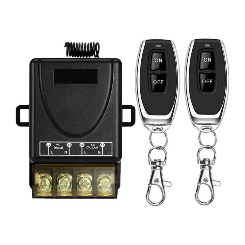 Ecleanfy – Leistungsstarker Drahtloser 433-mhz-fernbedienungsschalter, Rf-fernbedienung Ac 220 V/240 V/110 V 30 A Für Lampen, Wasserpumpen
