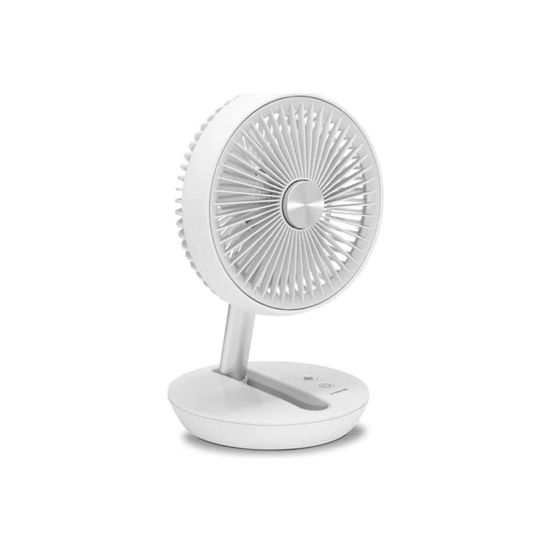Trotec Tve 2w Akku-tischventilator – Faltbar, 180° Neigung, 4 Stunden Akkulaufzeit, Usb, 4 Geschwindigkeitsstufen