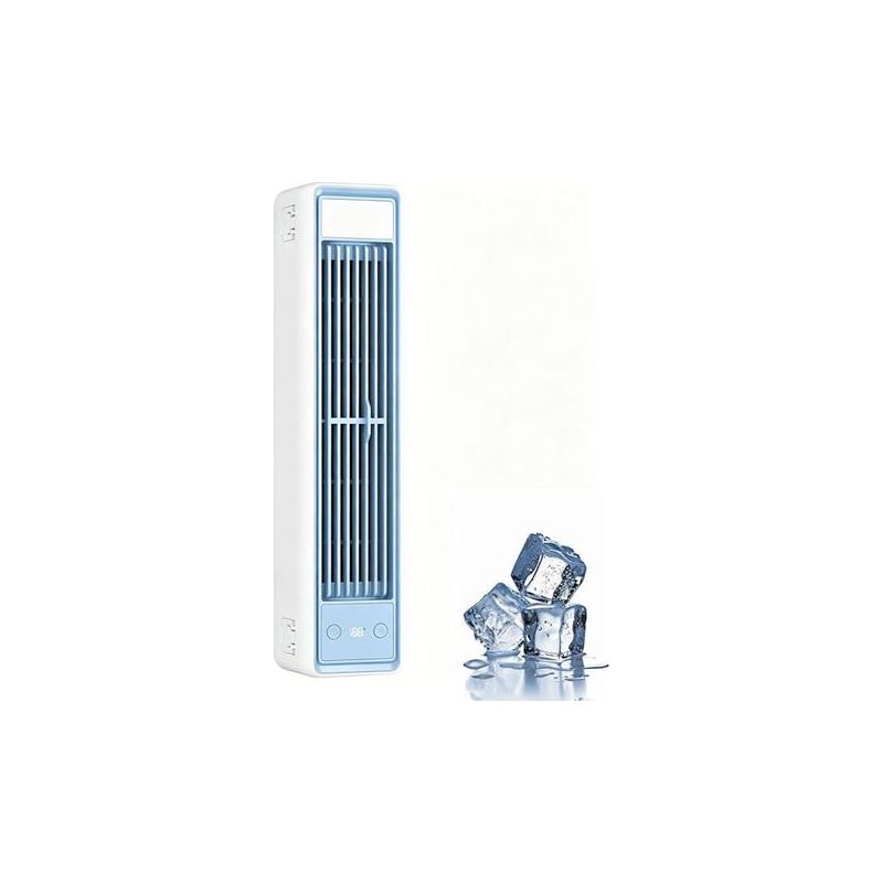 Ecleanfy – Oszillierender Turmventilator Mit Fernbedienung, 80 Cm, Ohne Rotorblätter, Usb-anschluss, 3600-mah-akku, 3 Geschwindigkeitsstufen, Kleine Klimaanlage Fürs Schlafzimmer