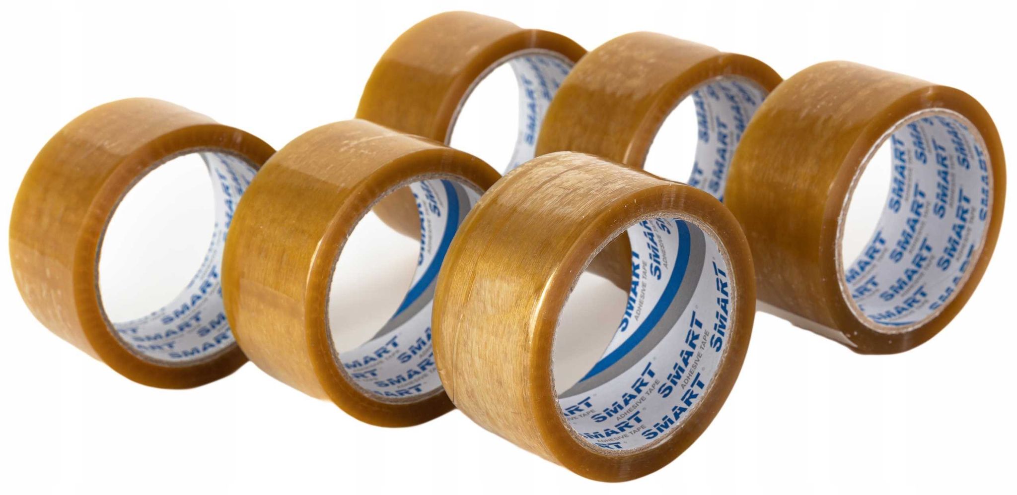 Smart Transparentes Naturkautschuk-verpackungsband (lösungsmittel) 48/132y - 6 Stück.