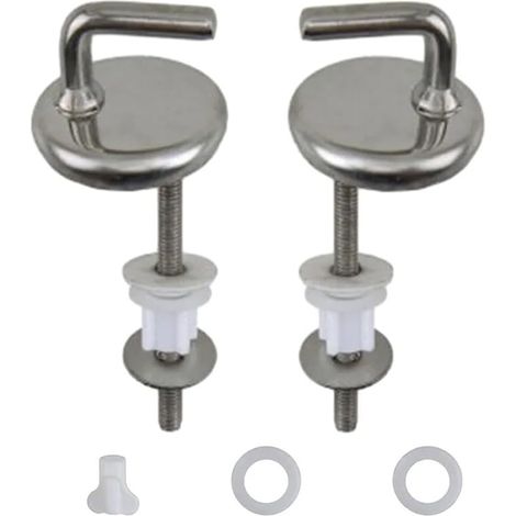 Wc-sitzscharnier-set Aus Edelstahl – 2-teilig Mit Zubehör Für Einen Reibungslosen Und Leisen Betrieb