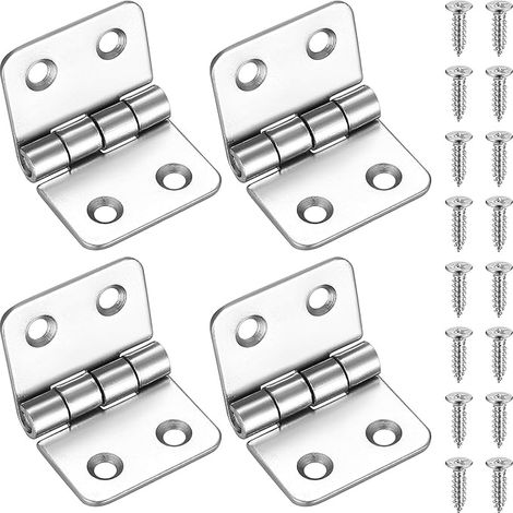 4-teiliges Edelstahl-klappscharnier, Robuste Scharniere Für Holztüren, Fenster, Schränke Und Gartentore