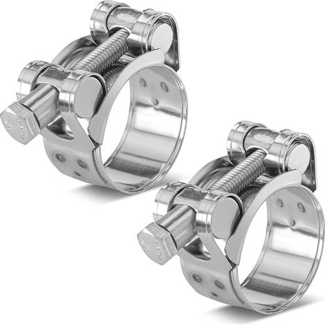 Set Mit 2 T-ring-klemmen Aus Edelstahl, Klemmbereich 29–31 Mm, Breite 20 Mm, W4