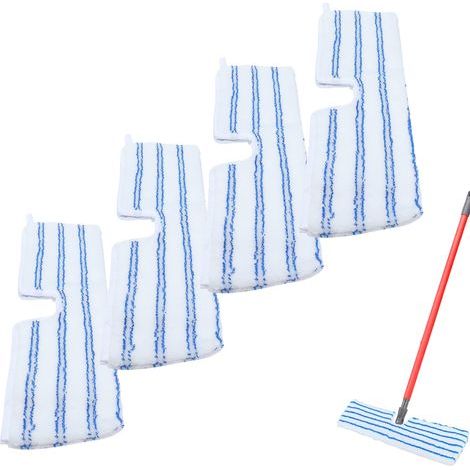 Set Mit 4 O-cedar Mikrofaser-ersatzmopptüchern, Kompatibel Mit O-cedar Fadenmopps Für Hartholzböden Und Andere Oberflächen. Wiederverwendbare Und Waschbare Moppbezüge Für Einfache Reinigung.