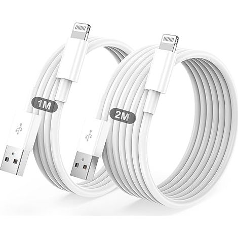 Iphone-datenkabel, Iphone-ladekabel 1 M + 2 M, Mfi-zertifiziertes Lightning-usb-schnellladekabel Für Iphone 14 / 13 / 12 / 11 / Pro Max / Pro / Xs / Xr / X / 8 / 7 / 6 / 6s / 5 / Se Und Ipad