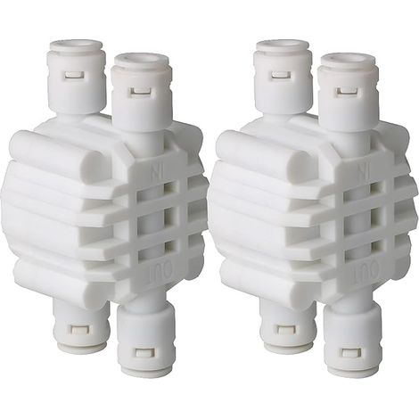 1/4-zoll-2-teiliges 4-wege-absperrventil Mit Steckanschluss Für Umkehrosmose-wasserfiltersysteme