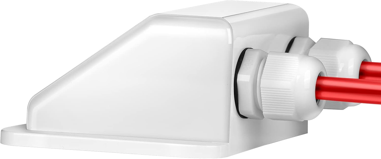 Solaire Passe-toit Solar Presse-étoupe D'Entrée De Double Passe Cables En Abs Solaire Bote De Cable Pour Caravane Bateau Camping Car