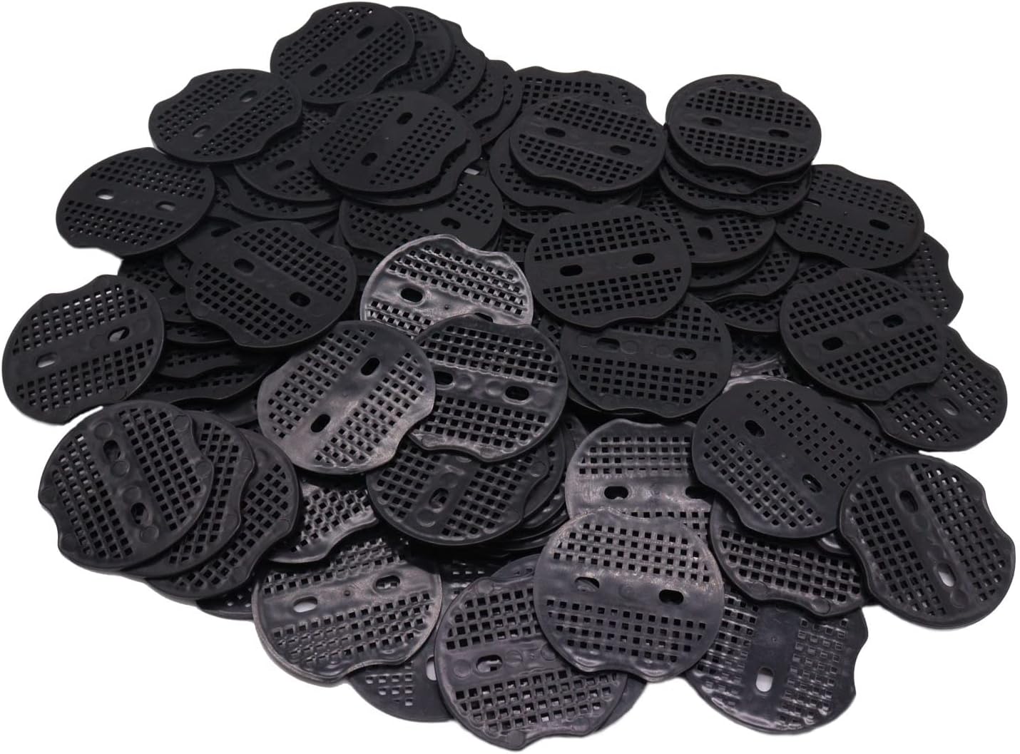 100 Pcs Rondelles Pour Piquets De Fixation En Acier Pour Bache, Rondelle D'Ancrage En U Pour Piquets De Jardin, Piquets De Fixation Tente (3 Trous Communs)
