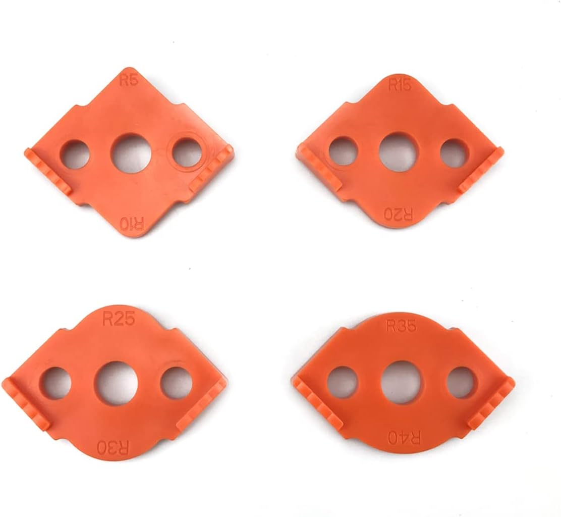 Lot De 4 Gabarits De Rayon De Défonceuse À Bois R5-r40