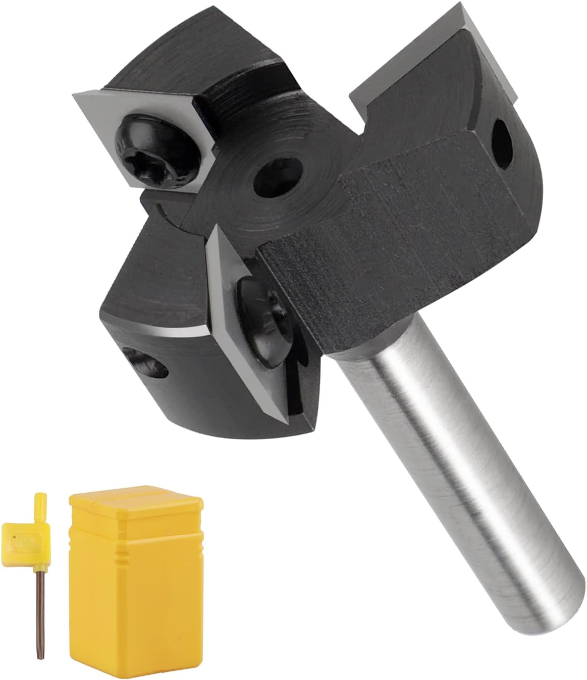 Fraise À Surfacer Tige 8mm Défonceuse, Fraise De Rabotage Avec Diamètre De Coupe De 39mm, Fraise A Raboter Cmt Avec 3 Lames, Fraise De Surfaçage Pour Le Lissage Et Le Nivellement Professionnel