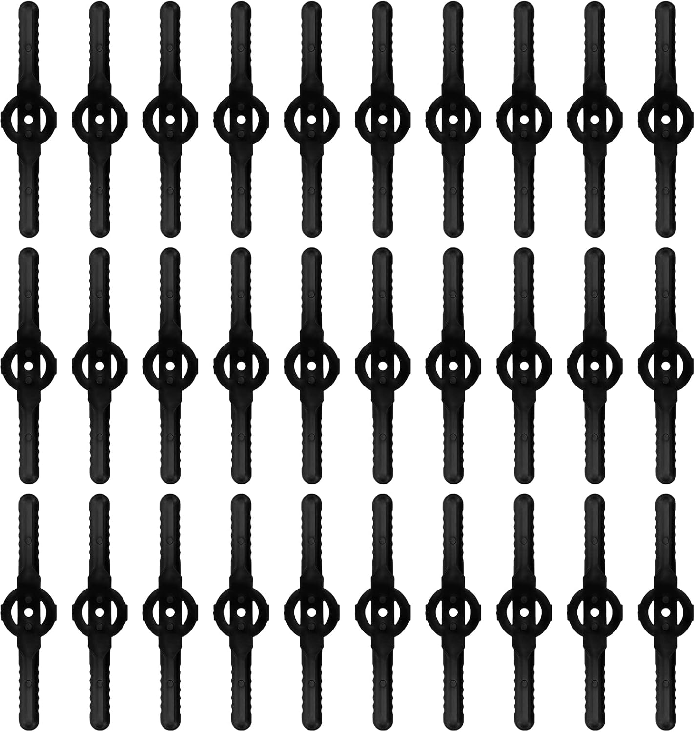30 Pices Lames De Rechange En Plastique, Lames Pour Coupe Bordure, Lame Tondeuse, Lames De Rechange Compatible Pour Coupe Bordure Sans Fil
